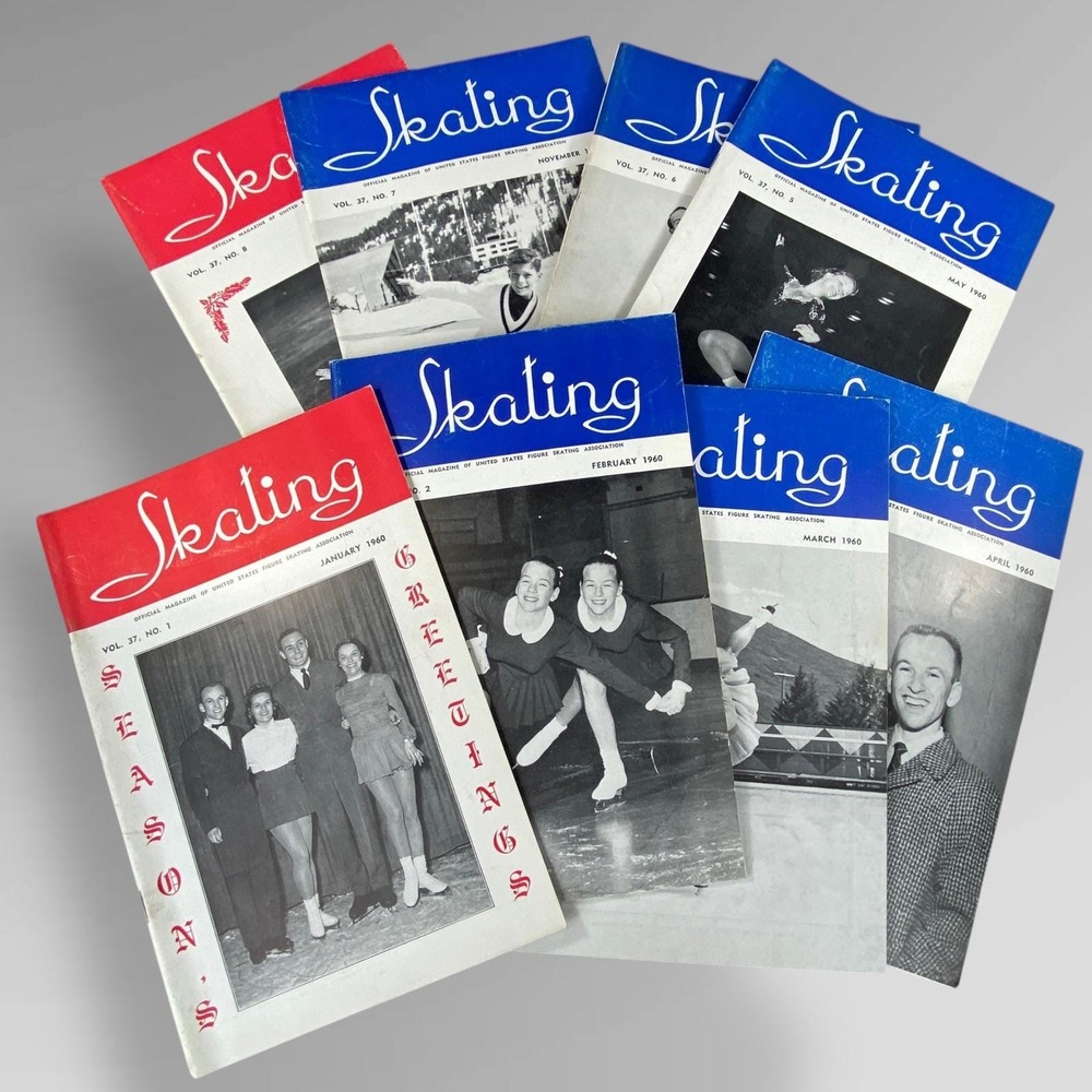 10 Vintage Skating Magazines 1950s 60s Random Assortement a Few 1930s Avail